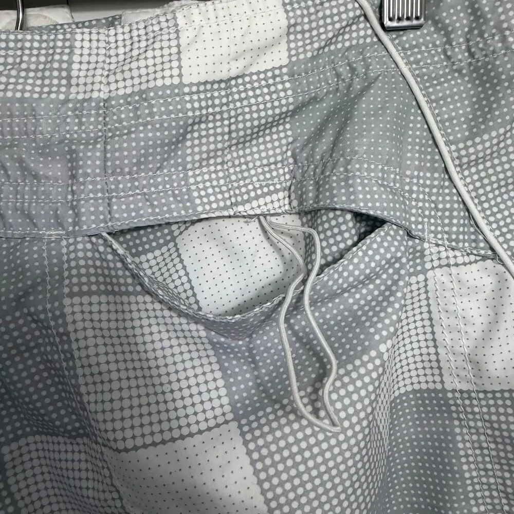 Nike Men's Grey and Blue Swim-briefs-shorts